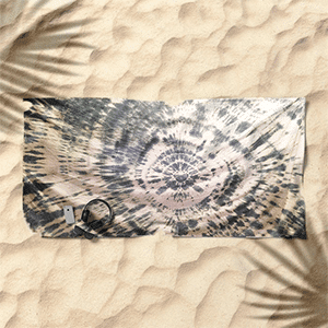 EASY SHEET - Aqua Dark Green & Blue Tie Dye