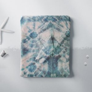 EASY SHEET – AQUA BLUE WITH CIRCLES OF TIE DYE - Gift