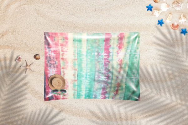 EASY SHEET – Multi-colored tie dye with Stripes