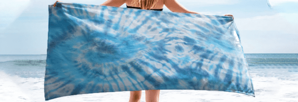 EASY SHEET - Aqua Blue Tie Dye - Girl in Wind