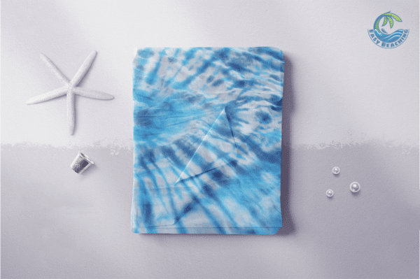 EASY SHEET - Aqua Blue Tie Dye - Gift In Sand